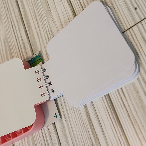 Pink square pop-it spiral notebook 50 sheets ages 4+ Jot Writing - Picture 5 of 5